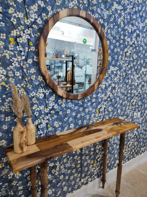 آیینه کنسول چوبی