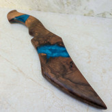 چاقو کلکسیونی دسته و غلاف چوب گردو و رزین اپوکسی