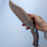 کارد شکاری با غلاف چوبی