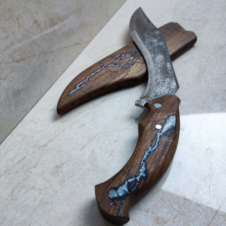 چاقو شکاری گورخای چوبی و رزینی