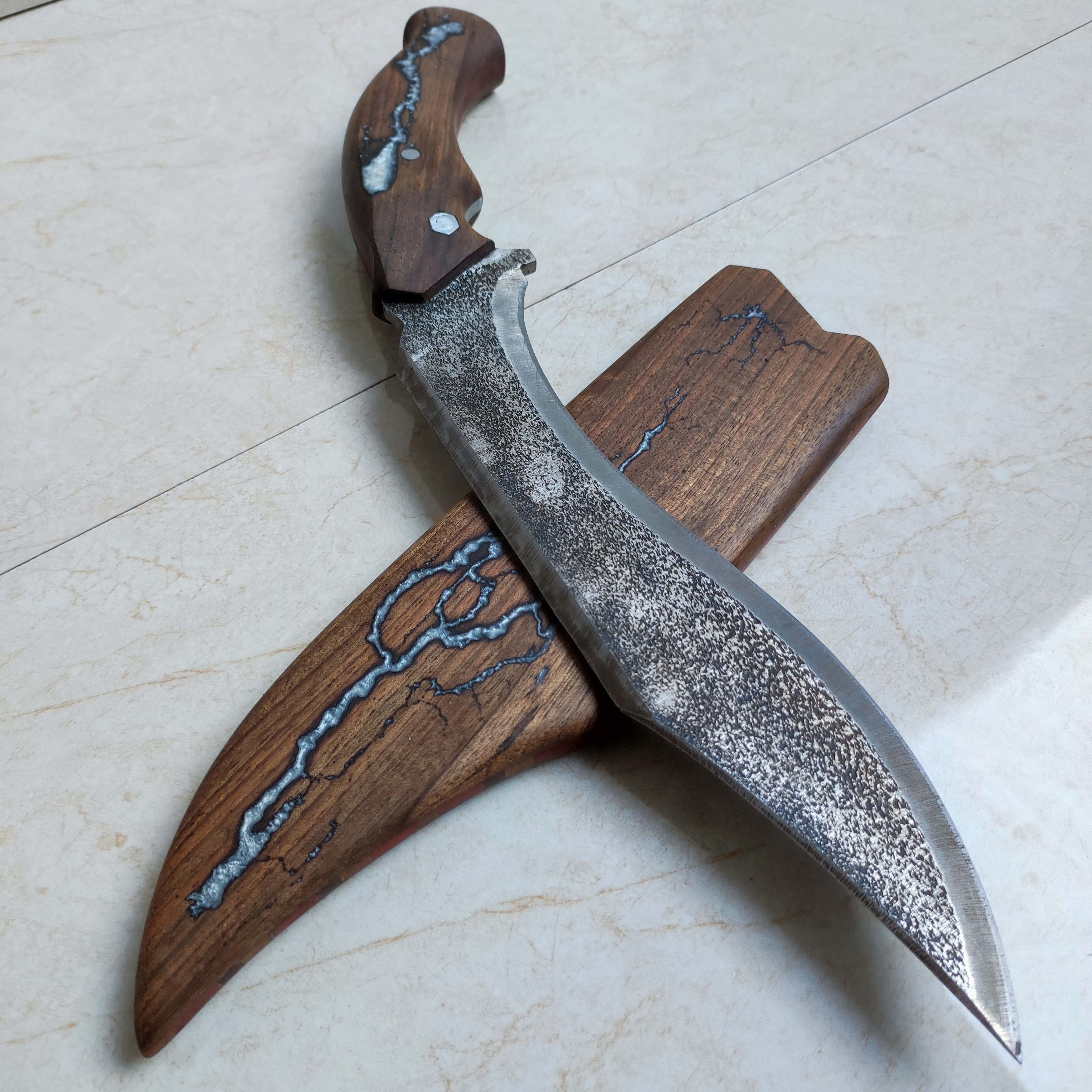 چاقو شکاری فولاد فنر