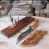 چاقو کلکسیونی با تیغه فولاد فنر براق